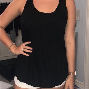 Black Tank with Front Pocket